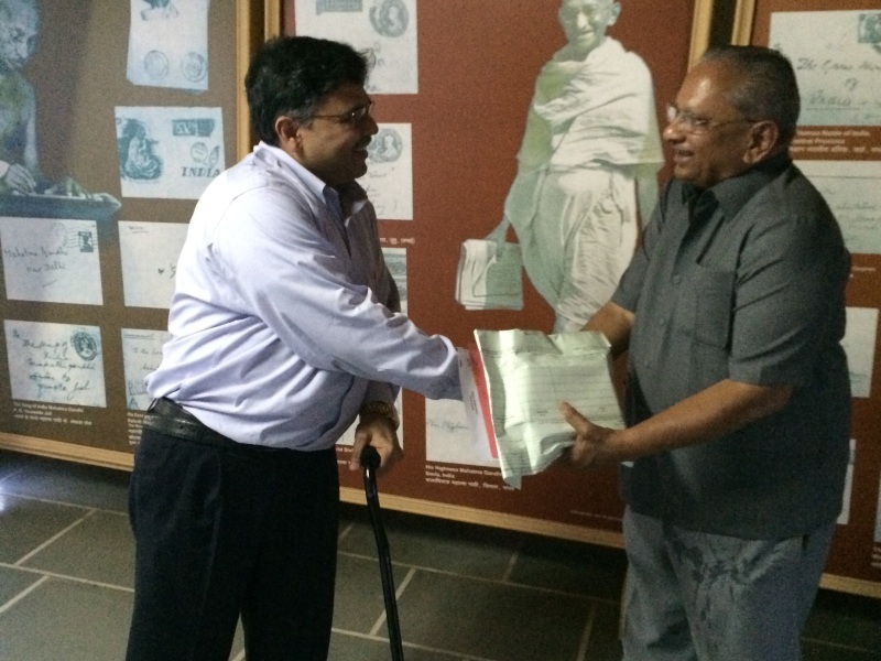 Pranav with Chairman of Wagh Bakri Tea Group
