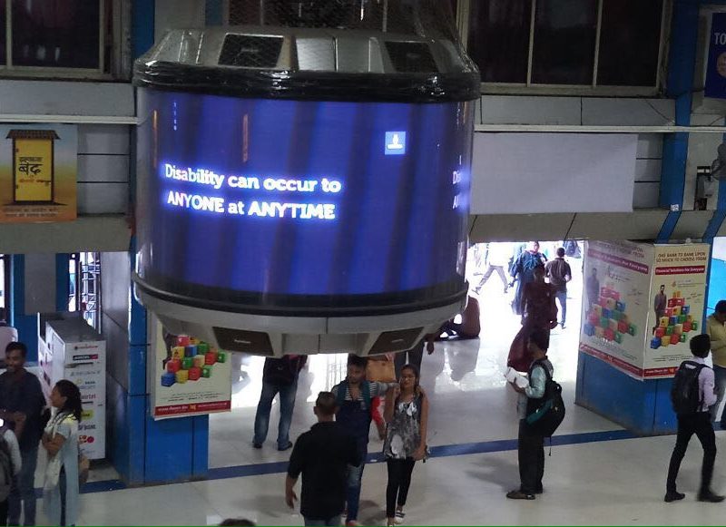 VoSAP’s Accessibility Message at Churchgate Station