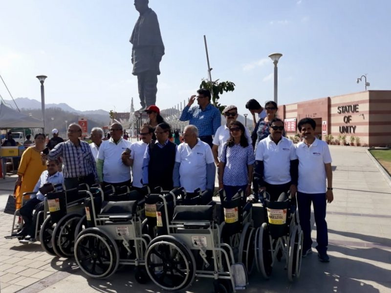 VOSAP Team Donates 25 Wheelchairs at Statue of Unity