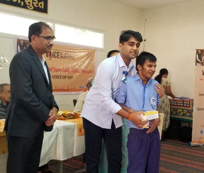VOSAP provides Assistive Devices to 50 SAP students of tribal India (Click for Photos)