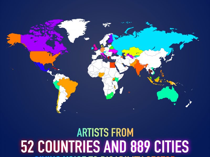 Participation in VOSAP Art from Heart – Artists from 52 countries, 889 cities